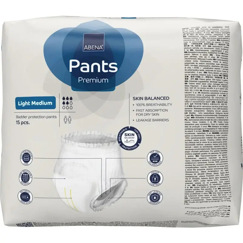 Abena Pants Premium Light Μέγεθος M, 15 τεμάχια