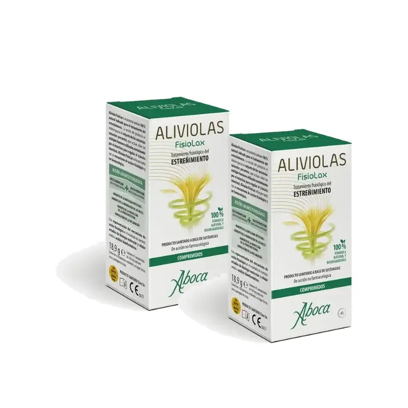 Aboca Aliviolas Fisiolax για δυσκοιλιότητα, 45 δισκία, συσκευασία των 2