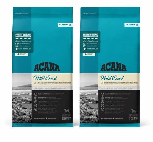 Acana Canine Adult Classics Wild Coast 14,5 Kg Τροφή για σκύλους, συσκευασία 2