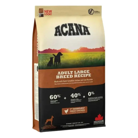 Acana Canine Adult Heritage για μεγάλες φυλές σκύλων, 17 kg, τροφή για σκύλους