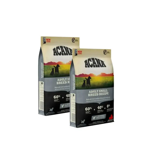 Acana Canine Adult Heritage για μικρές φυλές 6Kg  τροφή για σκύλους, συσκευασία 2