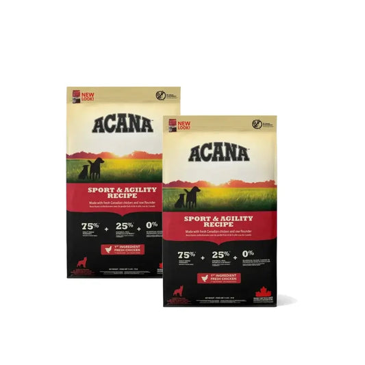 Acana Canine Adult Heritage Sport Agility 17Kg  τροφή για σκύλους, συσκευασία των 2