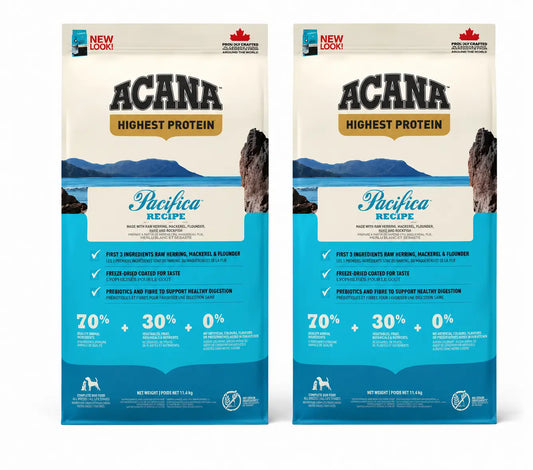 Acana Canine Adult Regionals Pacifica 11,4 Kg Τροφή για σκύλους, συσκευασία 2
