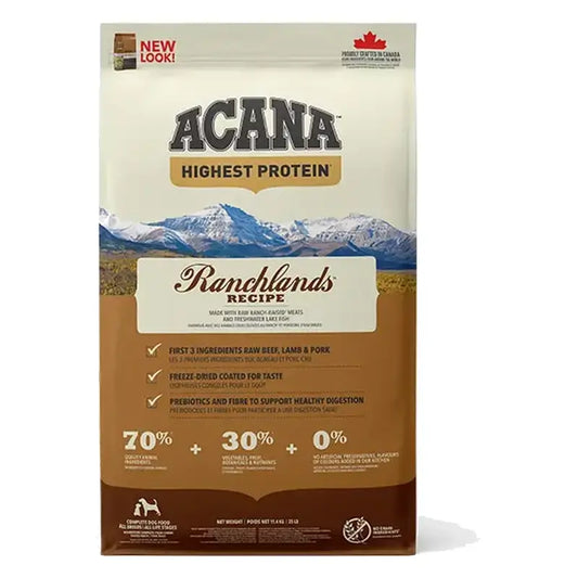 Acana Canine Adult Regionals Ranchlands Prairie 11,4Kg τροφή για σκύλους