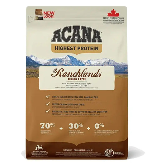 Acana Canine Adult Regionals Ranchlands Prairie 2Kg τροφή για σκύλους