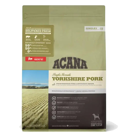 Acana Canine Adult Singles Yorkshire Pork 6Kg  τροφή για σκύλους