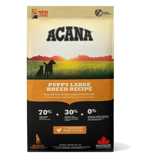 Acana Canine Puppy Heritage για μεγάλες φυλές, 11,4 kg, τροφή για σκύλους