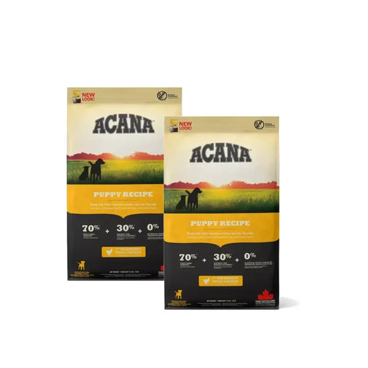 Acana Canine Puppy Heritage για μεγάλες φυλές 17Kg  τροφή για σκύλους, συσκευασία 2