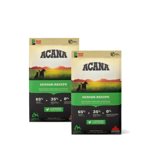 Acana Canine Senior 11,4 Kg Τροφή για σκύλους, συσκευασία 2