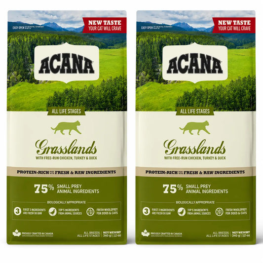 Acana Feline Adult Grasslands 4,5 Kg Τροφή για γάτες, συσκευασία 2