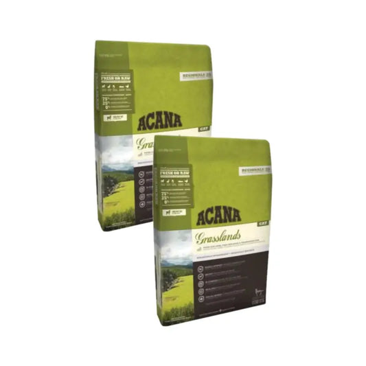 Acana Feline Adult Grasslands Pack 2 x 1,8 Kg τροφή για γάτες