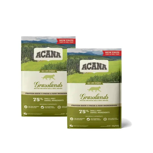 Acana Feline Adult Grasslands Pack 2 x 1,8 Kg τροφή για γάτες