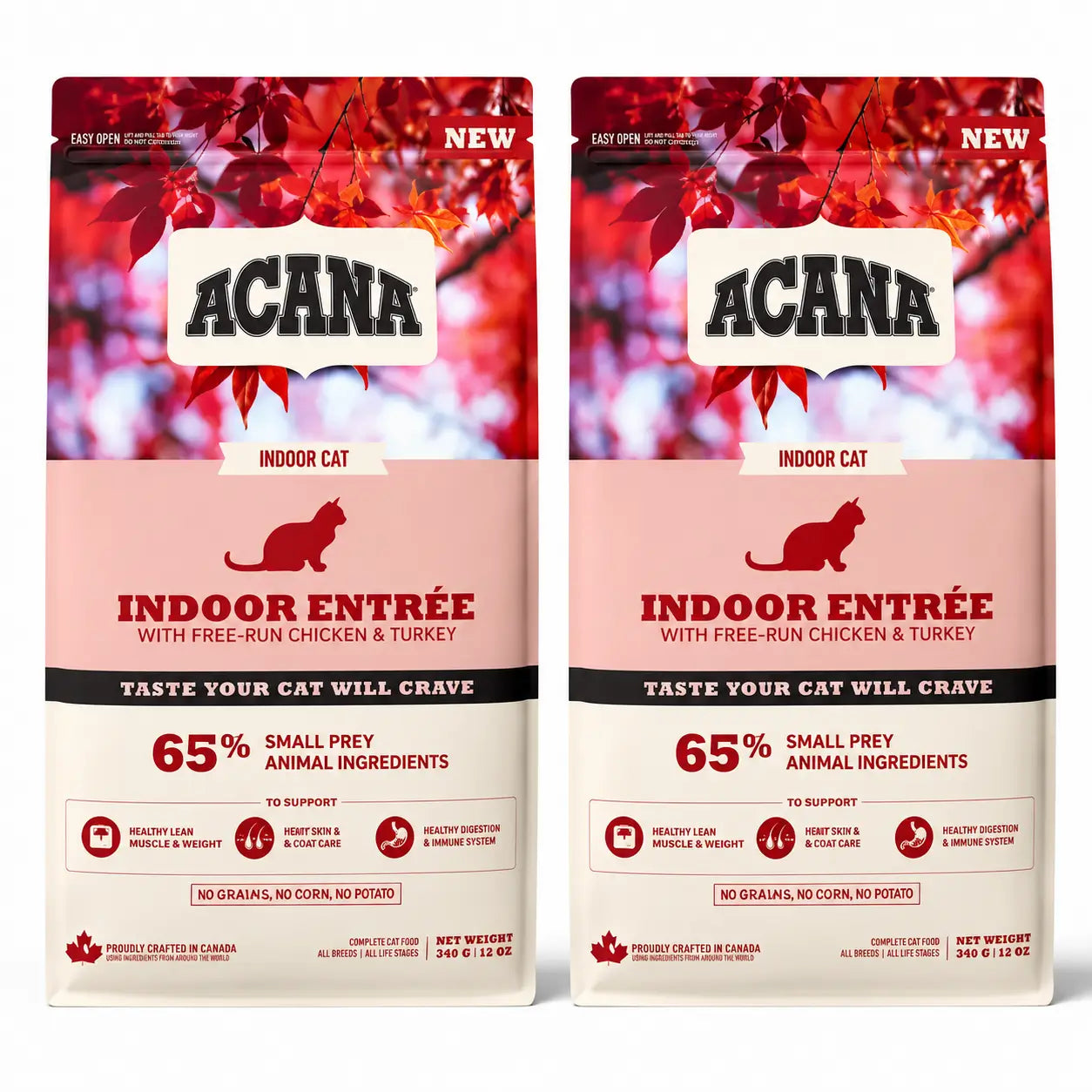 Acana Feline Adult Indoor 4,5Kg Τροφή για γάτες, συσκευασία 2