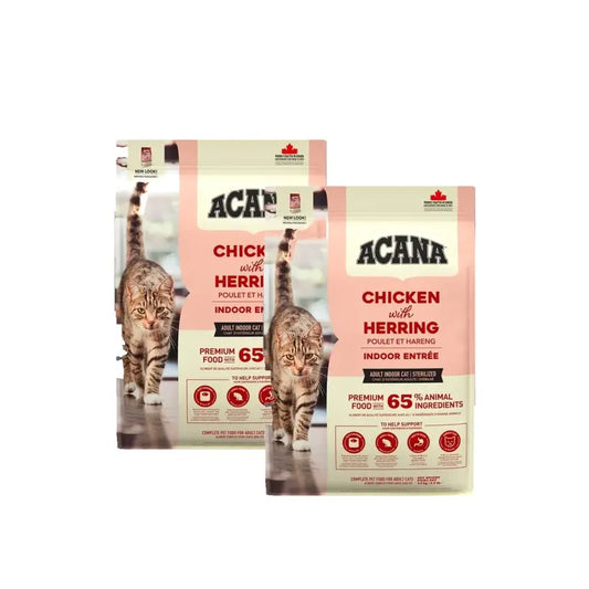 Acana Feline Adult Indoor 4,5Kg Τροφή για γάτες, συσκευασία 2