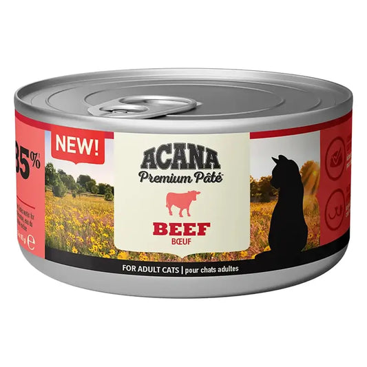 Acana Feline Premium Pate Μοσχάρι 24X85 γραμμάρια υγρή τροφή για γάτες