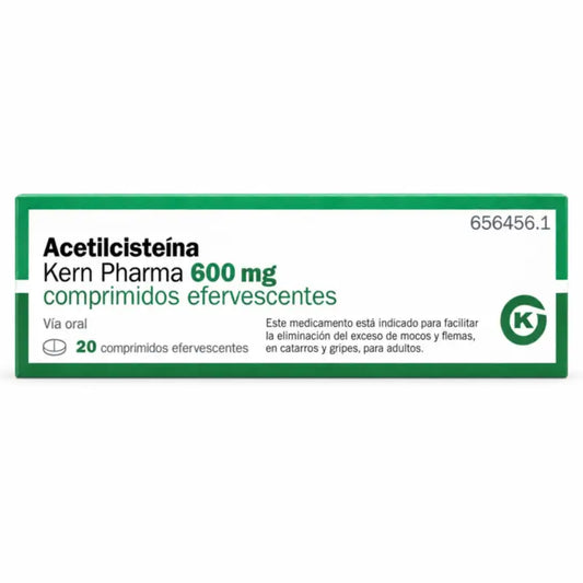 Ακετυλοκυστεΐνη 600 mg, 20 αναβράζοντα δισκία Kern Pharma