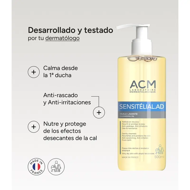 Acm Laboratoires Sensitelial.Ad Λάδι καθαρισμού 500 ml 