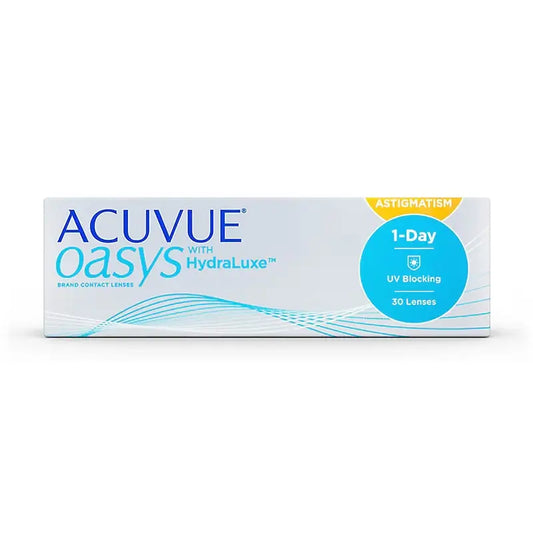 Acuvue Oasys 1 Day With Hydraluxe Τορικοί φακοί επαφής μίας χρήσης, 30 τεμάχια