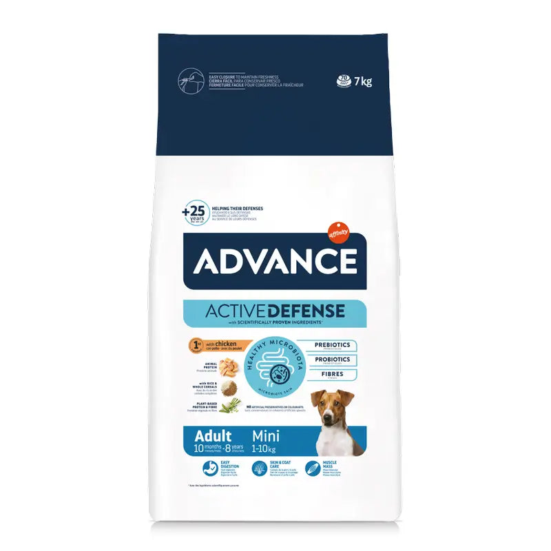 Advance Active Defense Mini Τροφή για ενήλικα σκυλιά, 7 kg