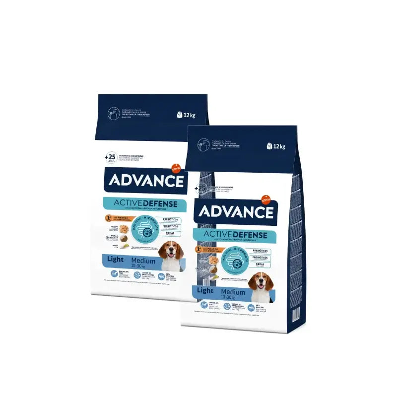 Advance Adult Medium Light Κοτόπουλο και Ρύζι, 2x 12 kg