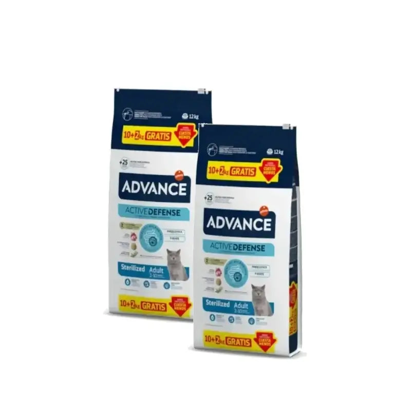 Advance Adult Sterilized – Τροφή για στειρωμένες γάτες με γαλοπούλα, συσκευασία 2 x 10+2 kg
