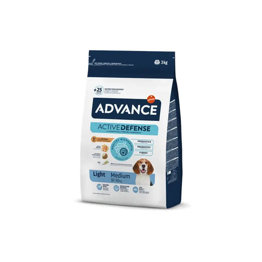 Advance Canine Adult Light Medium Κοτόπουλο 3Kg, τροφή για σκύλους