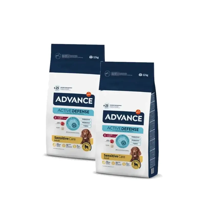 Advance Canine Adult Sensitive με αρνί και ρύζι, συσκευασία 2 x 12 kg, τροφή για σκύλους
