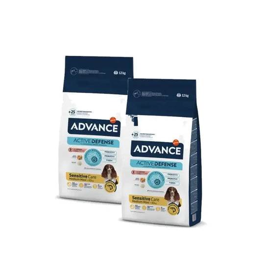 Advance Canine Adult Sensitive Salmon Arroz, συσκευασία 2 x 12Kg, τροφή για σκύλους