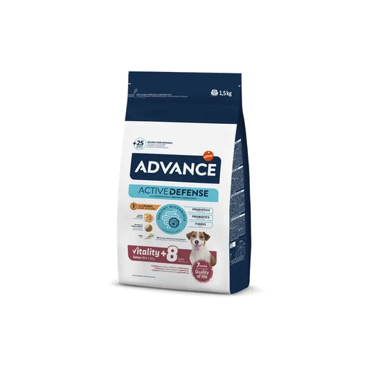 Advance Canine Senior Mini Κοτόπουλο & Ρύζι 1,5Kg, τροφή για σκύλους