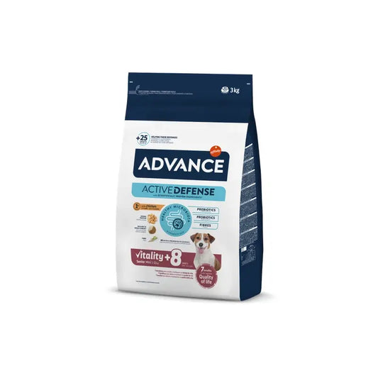 Advance Canine Senior Mini Κοτόπουλο & Ρύζι 3Kg, τροφή για σκύλους