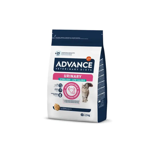 Advance Vet Feline Esterilizado Urinary Low 2,5Kg, τροφή για γάτες