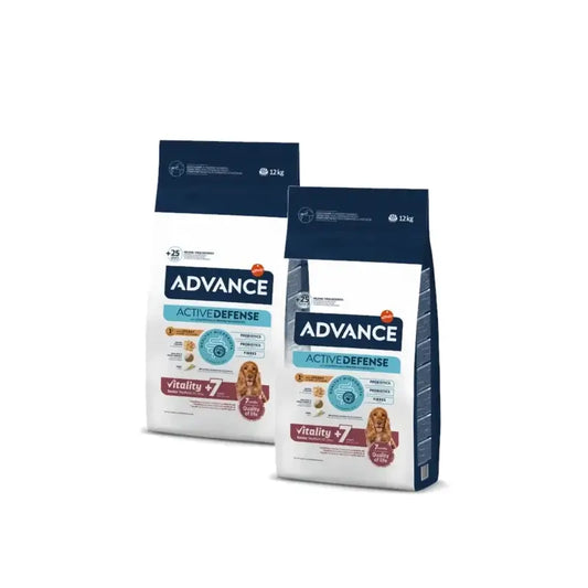 Advance Senior Medium +7 Κοτόπουλο και Ρύζι, 12 kg
