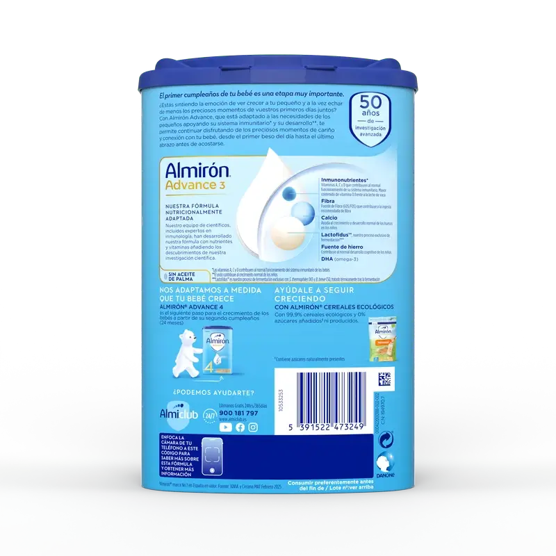 Almirón Advance 3, Συσκευασία 6 x 800 g