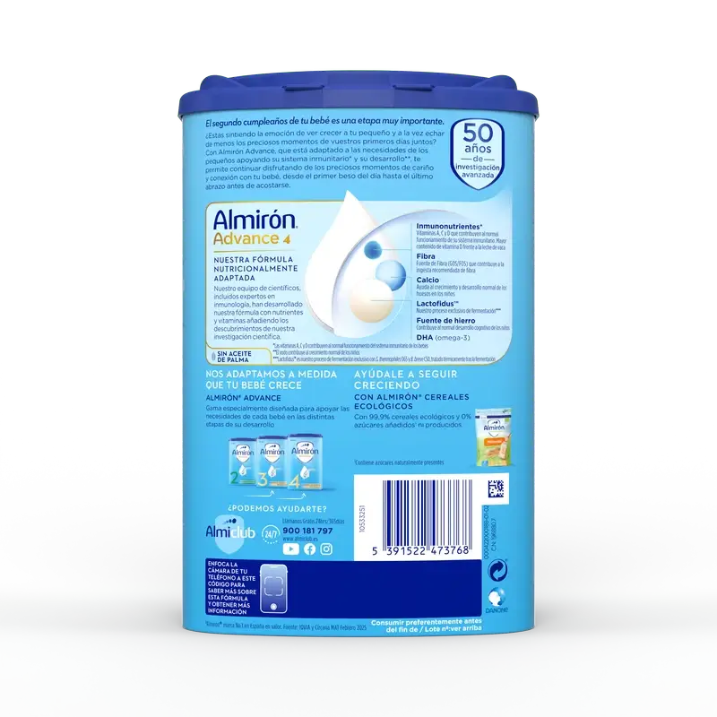 Almirón Advance 4, Συσκευασία 8 x 800 g
