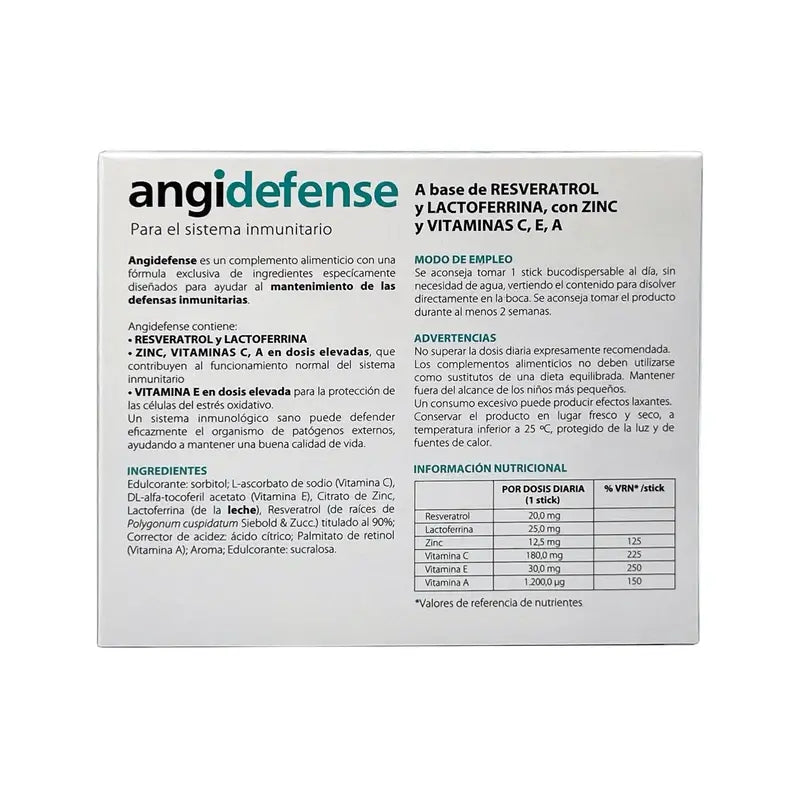 Angidefense Sticks, 12 φακελάκια των 1,8 γρ.