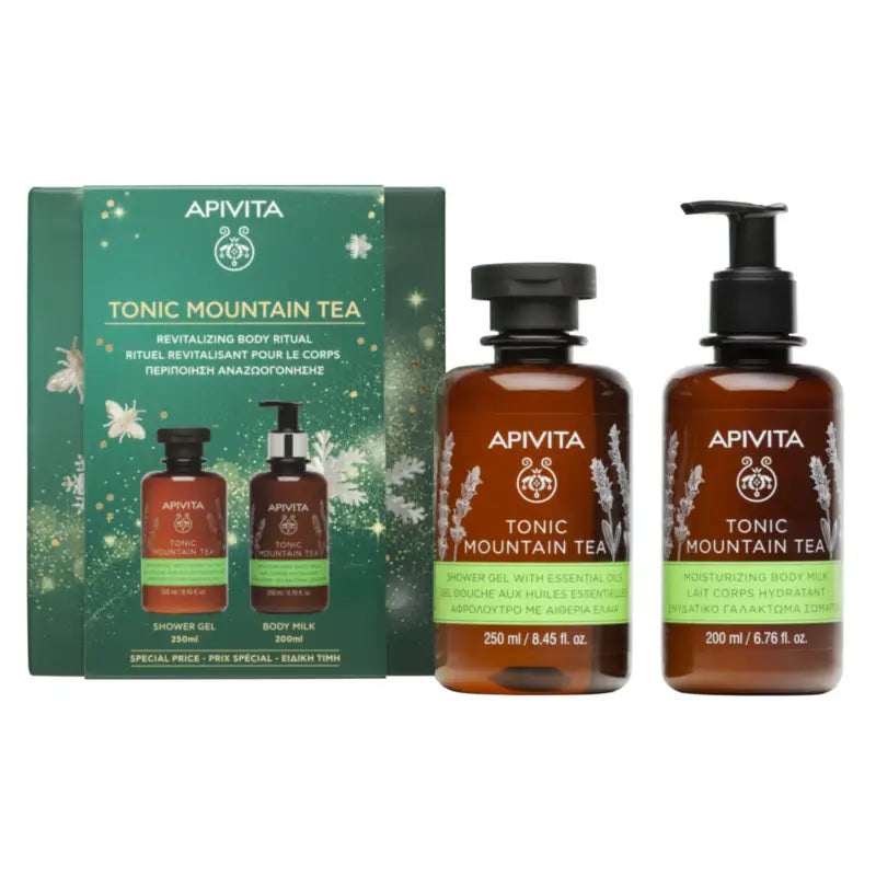 Apivita Σετ Tonic Mountain Gel + Λοσιόν, 250 + 200 ml