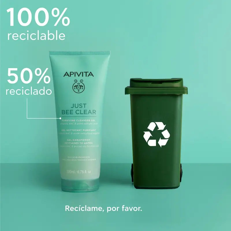 Apivita Καθαριστικό Τζελ Just Bee Clear, 200 ml