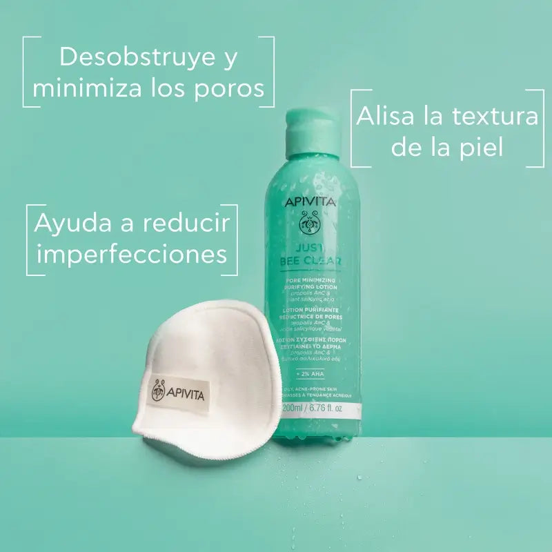Apivita Λοσιόν Καθαρισμού και Σύσφιξης Πόρων Just Bee Clear, 200 ml