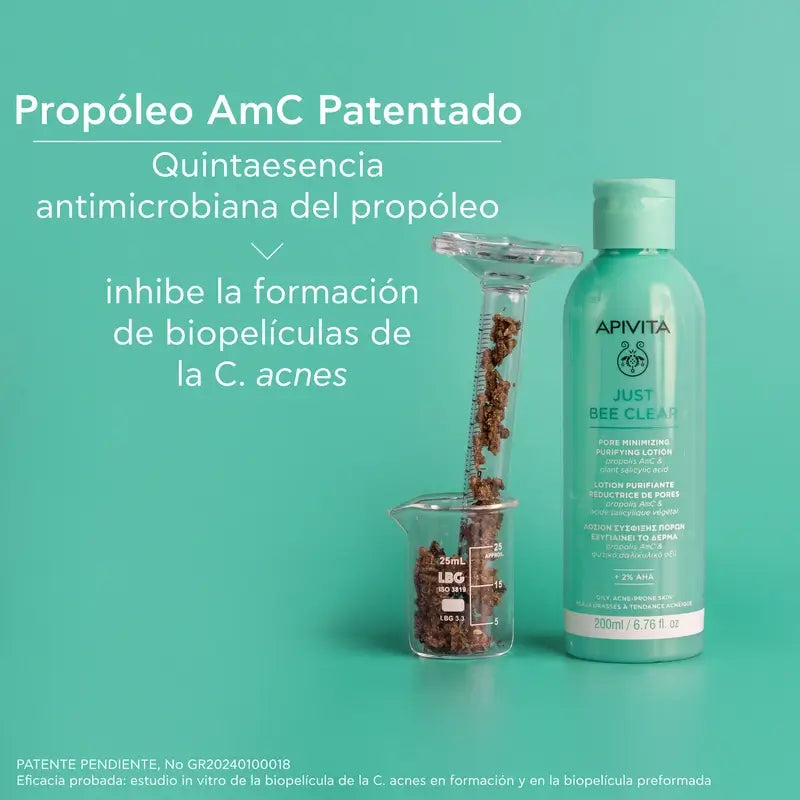 Apivita Λοσιόν Καθαρισμού και Σύσφιξης Πόρων Just Bee Clear, 200 ml