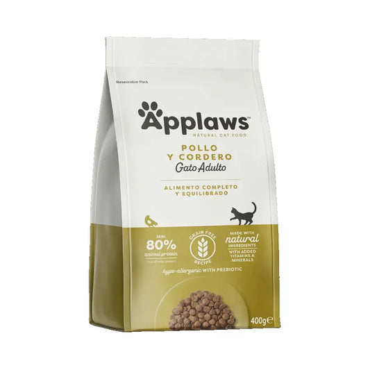 Applaws Cat Dry Κοτόπουλο και Αρνί 400 γρ.