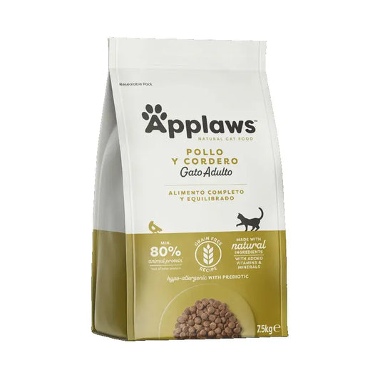 Applaws Cat Dry Κοτόπουλο και Αρνί 7,5Kg