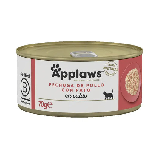 Applaws Cat Κονσέρβα Κοτόπουλο και Πάπια 24X70Gr