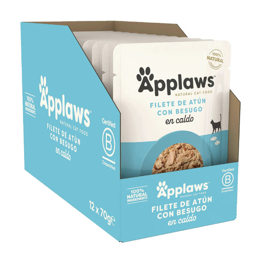 Applaws Cat με τόνο και σφυρίδα 12X70Gr