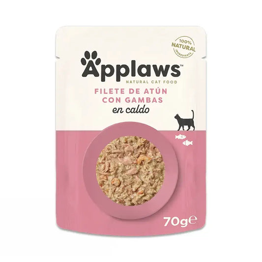 Applaws Cat: Τόννος και γαρίδες του Ειρηνικού, 12 x 70 γρ.