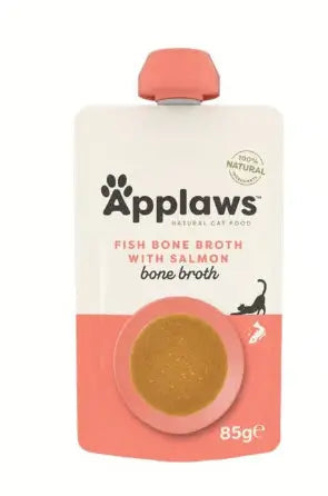 Applaws Cat Σε ζωμό με κόκαλα ψαριού και σολομό 12X85Gr