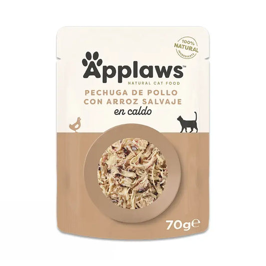 Applaws Cat Σακουλάκι με κοτόπουλο και ρύζι 12X70Gr