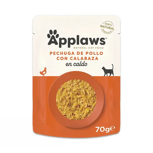 Applaws Cat Σακουλάκι με κοτόπουλο και κολοκύθα 12X70Gr