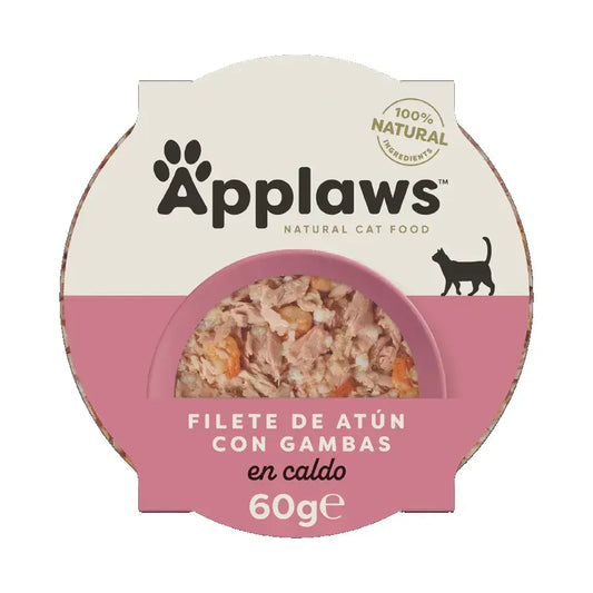 Applaws Cat Κουτί με φιλέτο τόνου και γαρίδες 10x60 γρ.