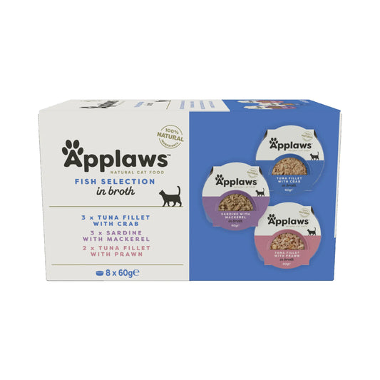 Applaws Cat Κουτί «Multi Seleccion» με ψάρι 8X60 
