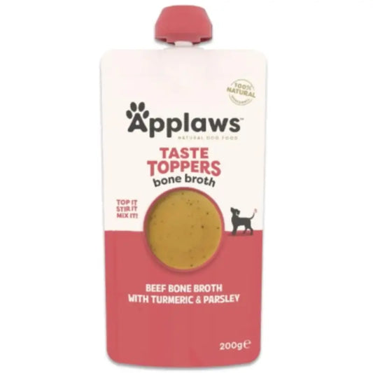 Applaws Dog Φιάλη Topper Ζωμός μοσχαριού, 6x200 ml